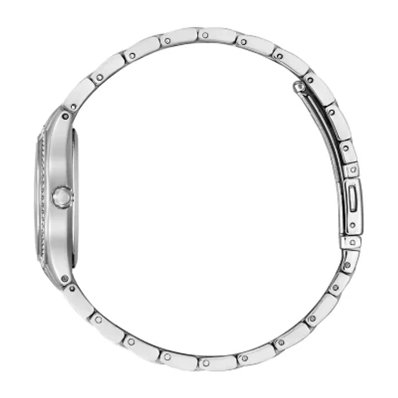 Citizen Silhouette Womens Crystal Accent Silver Tone Stainless Steel Bracelet Watch Fe1230-51x