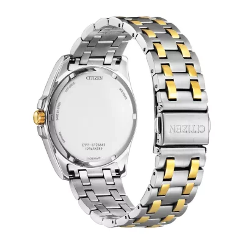 Citizen Peyten Mens Two Tone Stainless Steel Bracelet Watch Bm7534-59a