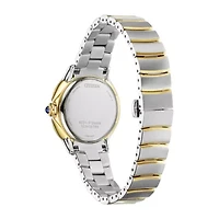 Citizen Ceci Womens Diamond Accent Two Tone Stainless Steel Bracelet Watch Em0954-50e