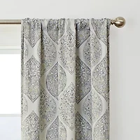 Eclipse Kerry Ogee Rod Pocket Energy Saving Blackout Set of 2 Curtain Panel