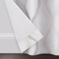 Eclipse Kerry Watercolor Ogee Rod Pocket Energy Saving Blackout Set of 2 Curtain Panel