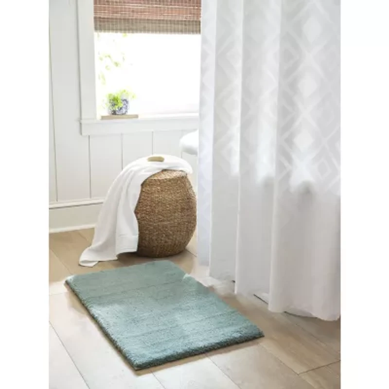 Linden Street Cotton Clip Jacquard Shower Curtain