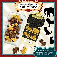 Nostalgia MyMini Animal Circus Waffle Maker