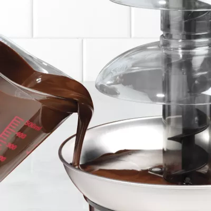 Nostalgia 4-Tier 2-Pound Stainless Steel Chocolate Fondue Fountain