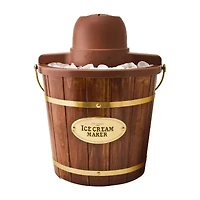 Nostalgia 4-Quart Wood Bucket Ice Cream Maker