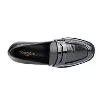 Torgeis Teagan Womens Moc Closed Toe Loafers