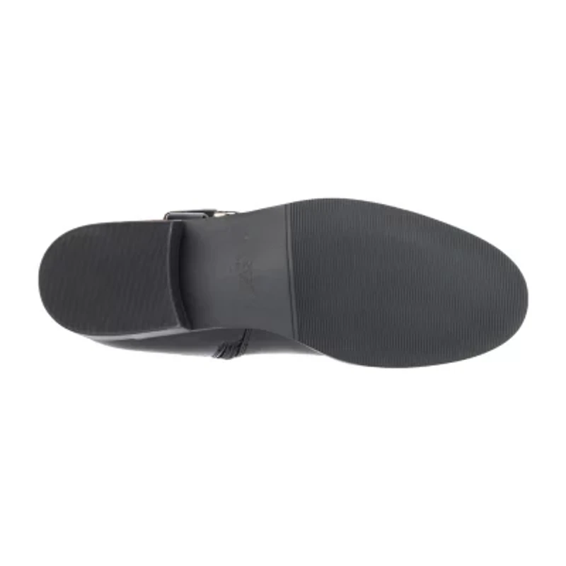 Torgeis Womens Belladona Tall Stacked Heel Riding Boots