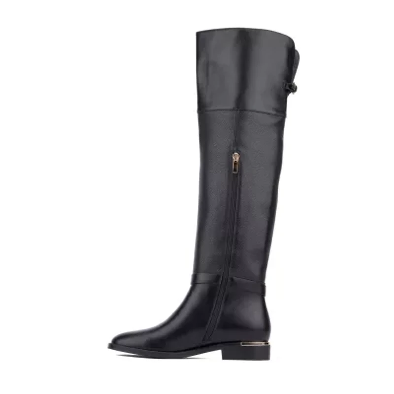 Torgeis Womens Coral Tall Block Heel Over the Knee Boots