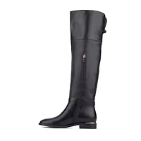 Torgeis Womens Coral Tall Block Heel Over the Knee Boots