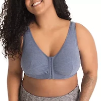 Leading Lady® Cotton Front-Close Comfort & Sleep Bra - 110