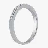 I Said Yes (H-I / I1) Womens 1/10 CT. T.W. Lab Grown White Diamond Sterling Silver Band