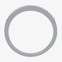 I Said Yes (H-I / I1) Womens 1/10 CT. T.W. Lab Grown White Diamond Sterling Silver Band