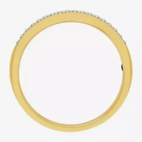 I Said Yes (H-I / I1) Womens 1/10 CT. T.W. Lab Grown White Diamond Sterling Silver Wedding Band