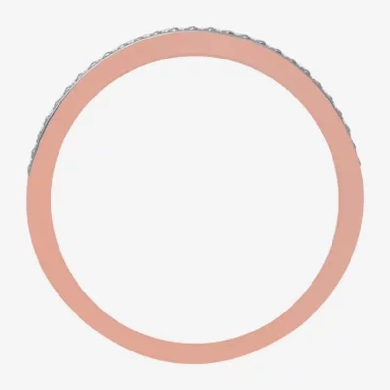 I Said Yes (H-I / I1) Womens 1/4 CT. T.W. Lab Grown White Diamond 14K Rose Gold Over Silver Sterling Solitaire Bridal Set