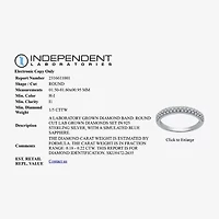 I Said Yes (H-I / I1) Womens 1/5 CT. Lab Grown White Diamond Sterling Silver Anniversary Wedding Band