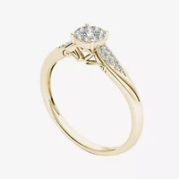 CT.T.W. Natural Diamond 10K Yellow Gold Engagement Ring