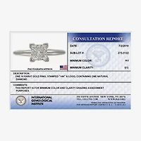 Premier Collection 1 CT. Natural Diamond Princess-cut Solitaire Engagement Ring 14K Gold