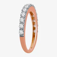 Classic Collection Womens 1 CT. T.W. Natural White Diamond 10K Rose Gold Wedding Band
