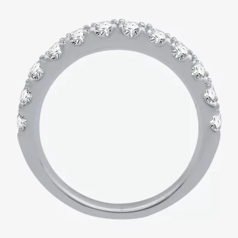 (H-I / I1) Womens 1 CT. T.W. Lab Grown White Diamond 10K Gold Wedding Band