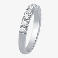 (H-I / I1) Womens 1 CT. T.W. Lab Grown White Diamond 10K Gold Wedding Band