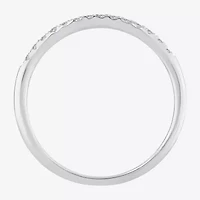 Womens 1/10 CT. T.W. Natural White Diamond 10K Gold Wedding Band