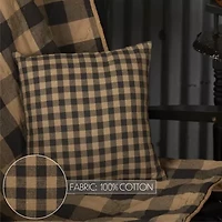 VHC Brands Country Check Square Throw Pillow