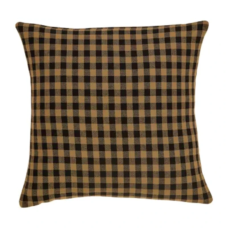 VHC Brands Country Check Square Throw Pillow