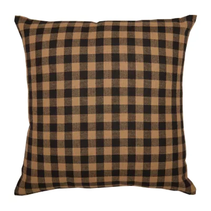 VHC Brands Country Check Square Throw Pillow