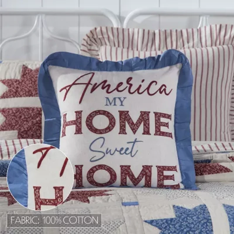VHC Brands Celebration Square Throw Pillow