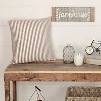 VHC Brands Grace Square Throw Pillow