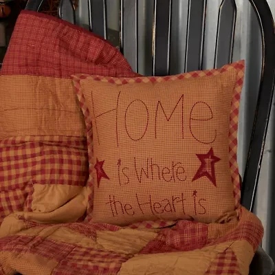 VHC Brands Ninepatch Star Square Throw Pillow