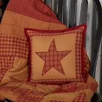 VHC Brands Ninepatch Star Square Throw Pillow