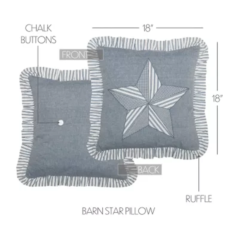 VHC Brands Sawyer Mill Square Throw Pillow