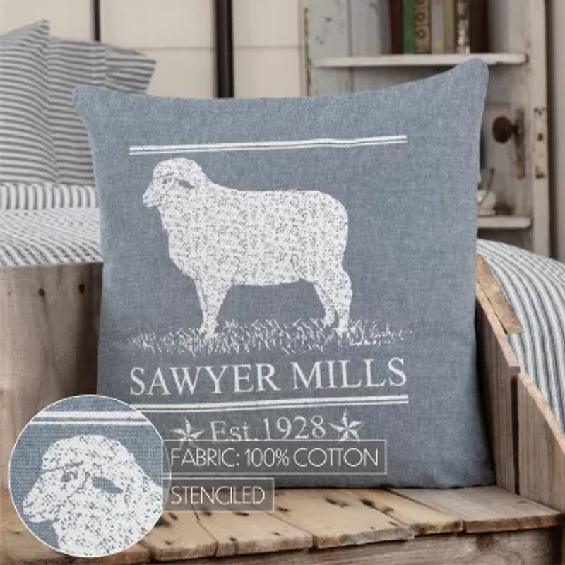 VHC Brands Sawyer Mill Square Throw Pillow