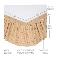 VHC Brands Cobblestone Bed Skirt