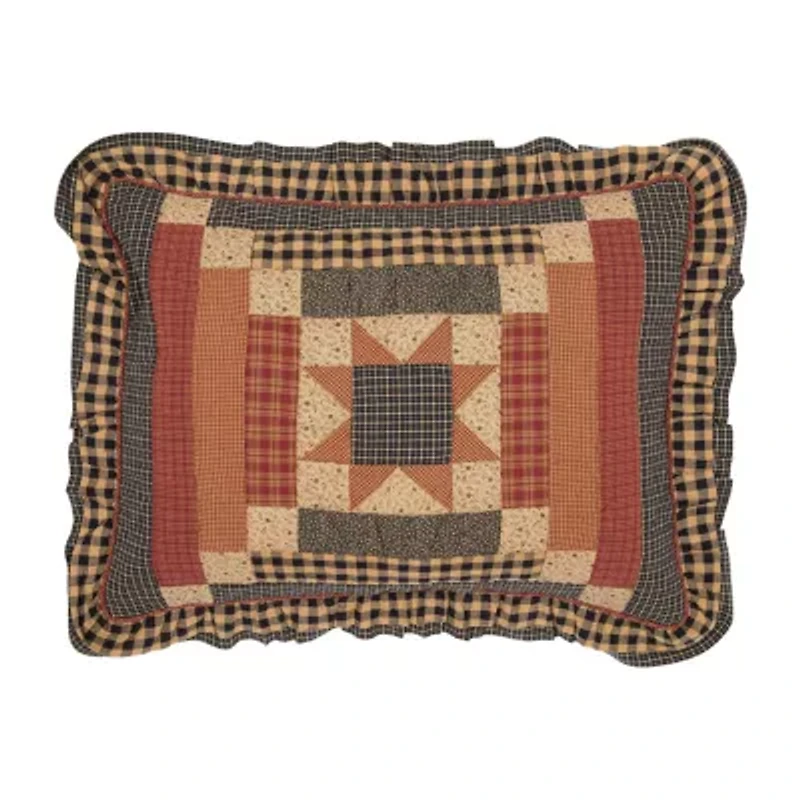 VHC Brands Cobblestone Reversible Pillow Sham