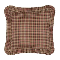 VHC Brands Cinnamon Plaid Reversible Euro Sham