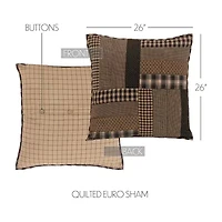 Vhc Brands Denton Reversible Euro Sham