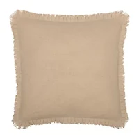 VHC Brands Veranda Burlap Natural Reversible Euro Sham