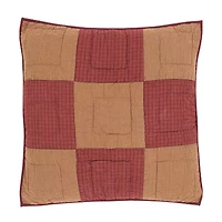 VHC Brands Cody Burgundy Star Reversible Euro Sham