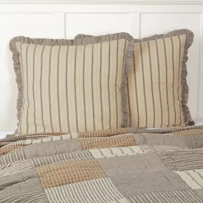 VHC Brands Miller Farm Reversible Euro Sham