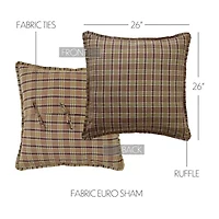 VHC Brands Laramie Reversible Euro Sham