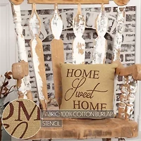 VHC Brands Home Sweet Home 12x12 Throw Pillow