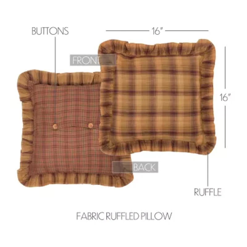 VHC Brands Plainfield 16x16 Throw Pillow