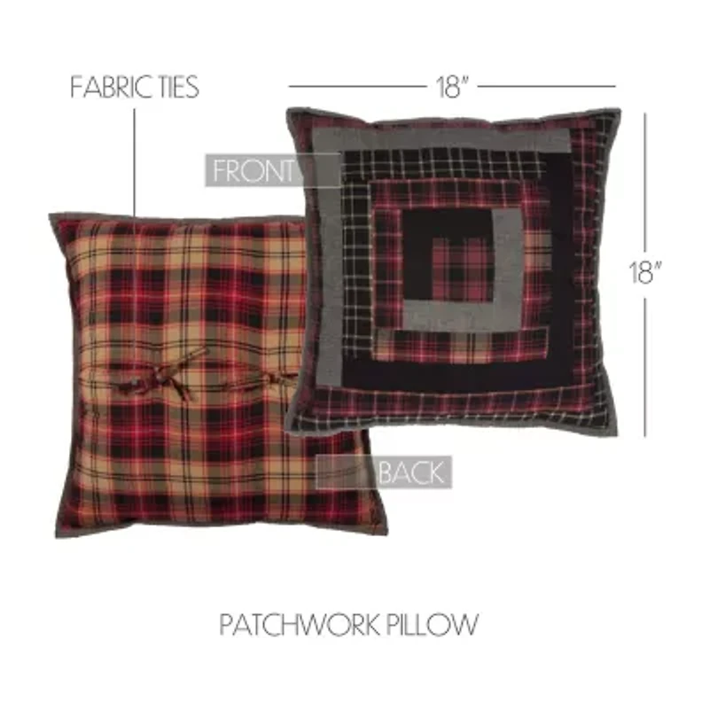 VHC Brands Shasta Cabin 18x18 Throw Pillow