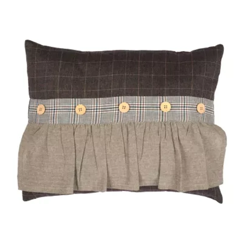 VHC Brands Sheridan Rustic Brown 14x18 Lumbar Pillow