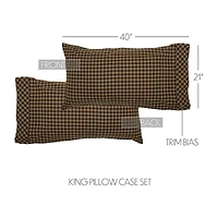VHC Brands Country Check Pillowcases
