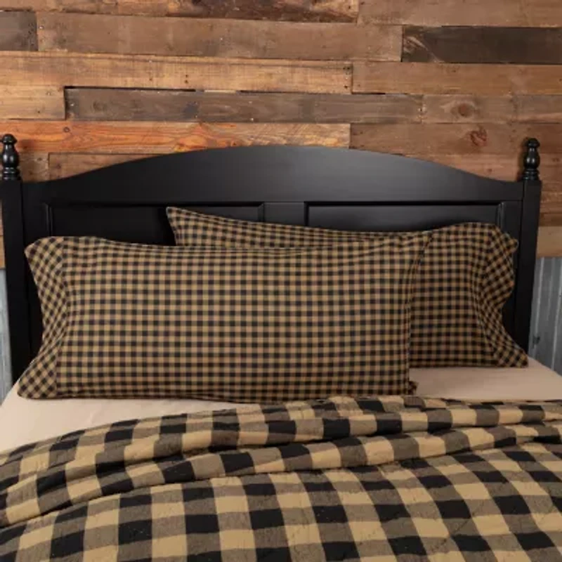 VHC Brands Country Check Pillowcases