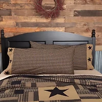 VHC Brands Country Check Star Pillowcases