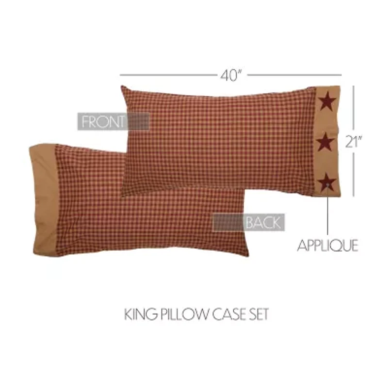 VHC Brands Ninepatch Star Pillowcases